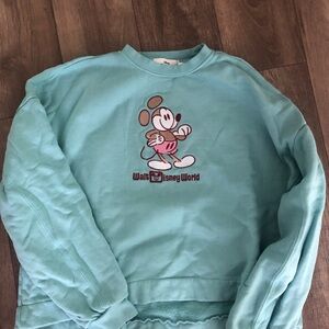 Disney Mickey Mouse Aqua Sweatshirt